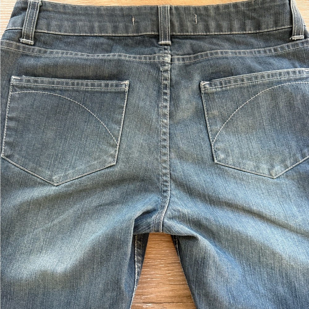 Superfine Straight Leg Jeans Womens 27 Blue Cotton Tencel Low Rise Made in Italy - Picture 2 of 9